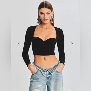 SER.O.YA Quincey Long Sleeve in Black size Small